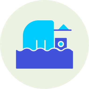 Su simgesinin vektör illüstrasyonu