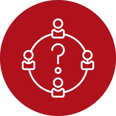 Bir grup insan simgesinin vektör illüstrasyonu