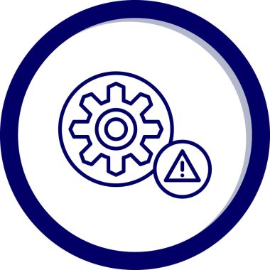 Vites düz yuvarlak vektör simgesi