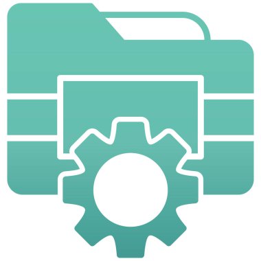 Teçhizat Web simgesi basit illüstrasyon