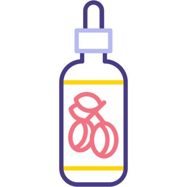 İlaç şişesi simgesinin vektör illüstrasyonu