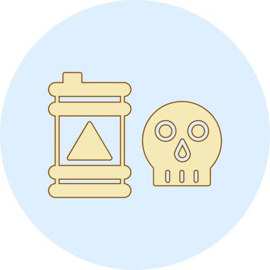 Kafatası. Web simgesi basit illüstrasyon