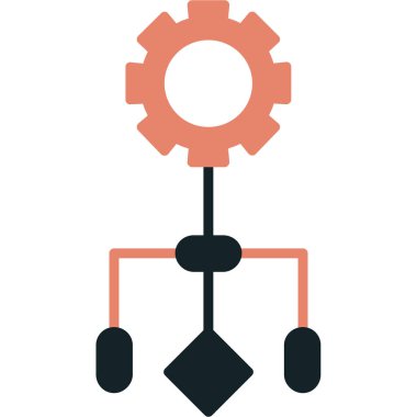 Robot kol ikonu. düz dizayn. vektör