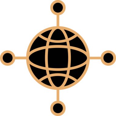 Küresel simge vektör illüstrasyonu