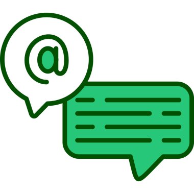 konuşma balonu simgesi, vektör illüstrasyonu