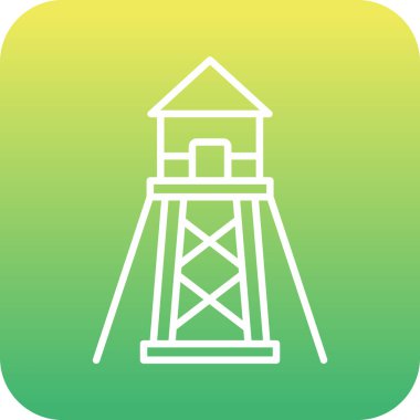 Benzersiz kule vektör simgesi