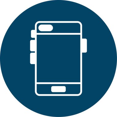 akıllı telefon simgesi soyut arka grupta izole edildi