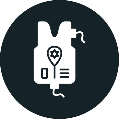 Kan bağışı ikonu vektör illüstrasyonu