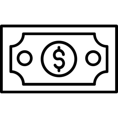 Dolar simgesi vektör illüstrasyonu