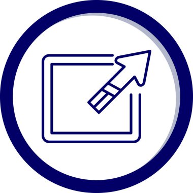 ok simgesi vektör illüstrasyonu