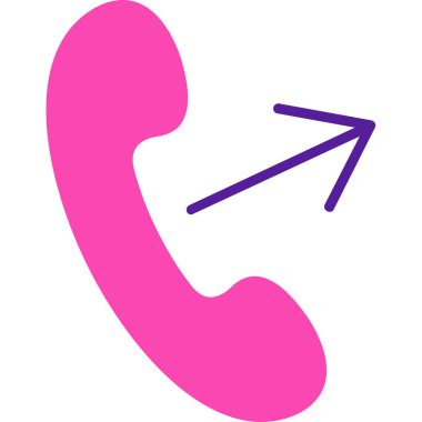 Telefon simgesi vektör illüstrasyonu