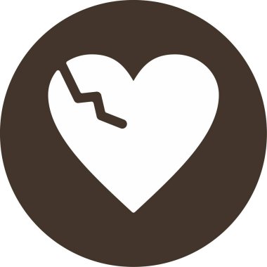 Kalp ikonu vektör illüstrasyonu