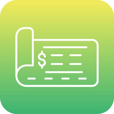 Dolar gagası simgesi, vektör