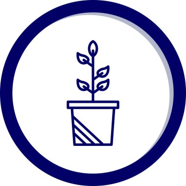 Bitki simgesinin vektör illüstrasyonu