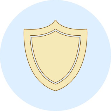 kalkan ikon vektör illüstrasyonu