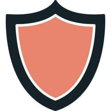 kalkan ikon vektör illüstrasyonu