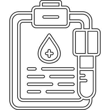 kan torbası ikon vektör illüstrasyon tasarımı