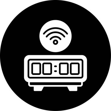 Wifi simgesi, vektör illüstrasyonu