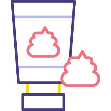 Bulut. Web simgesi basit illüstrasyon