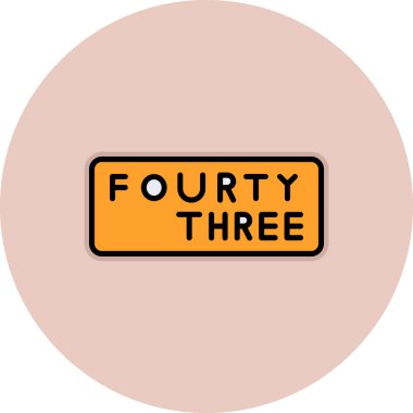 345 vektör ikonu tasarım illüstrasyonu