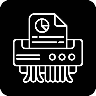 Yazıcı simgesi vektör illüstrasyonu