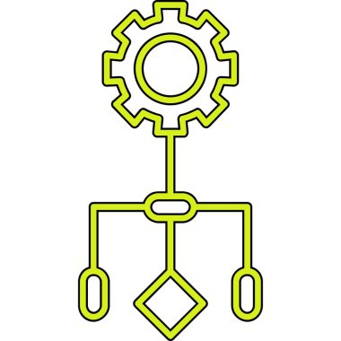 dişli simgesi vektör illüstrasyonu