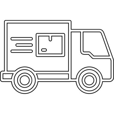 servis servis kamyon simgesi, özet biçimi