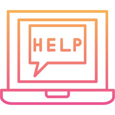 Modern simge vektör resimlemesine yardım et