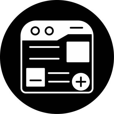 Modern simgenin vektör illüstrasyonu