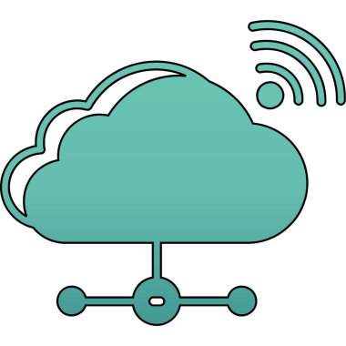 Wifi simgesi, vektör illüstrasyonu