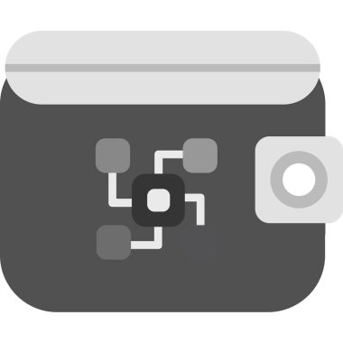 cüzdan ikonu vektör illüstrasyonu