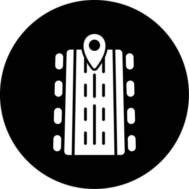 Harita simgesi, vektör illüstrasyonu