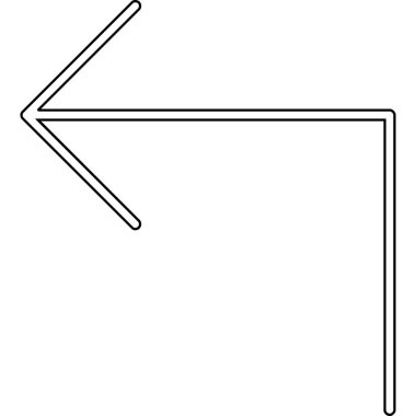 ok simgesi vektör illüstrasyonu