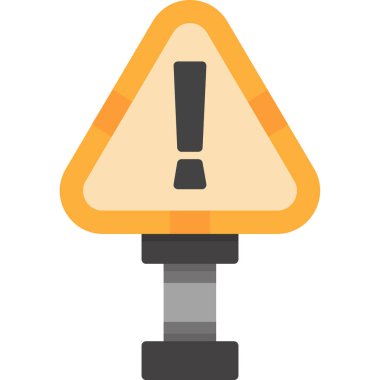 uyarı ışığı simgesi vektör illüstrasyonu