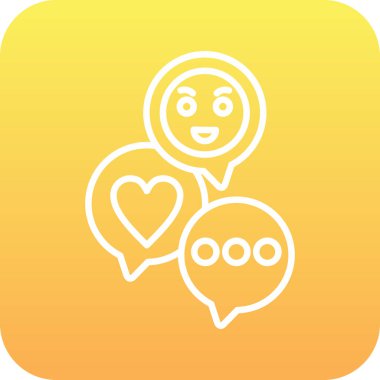 Soyut arkaplanda izole edilmiş emoji simgesi