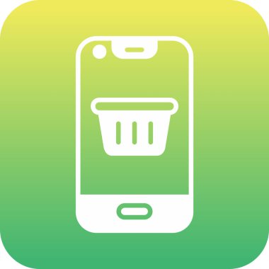 Alışveriş arabası ikonu. Web tasarımı için basit bir alışveriş sepeti vektör simgesi çizimi