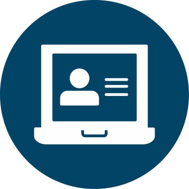 dizüstü bilgisayar simgesi, vektör illüstrasyonu