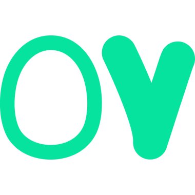 Yeşil renk vektör resimli I harfi logo tasarımı