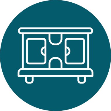 tren. Web simgesi basit illüstrasyon