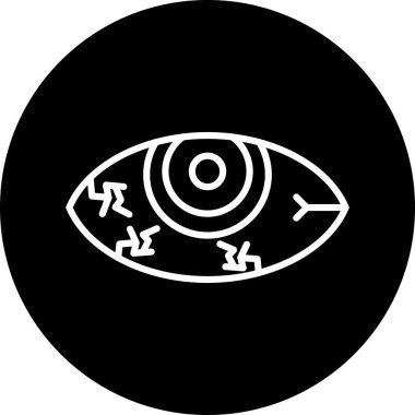 Göz. Web simgesi basit illüstrasyon