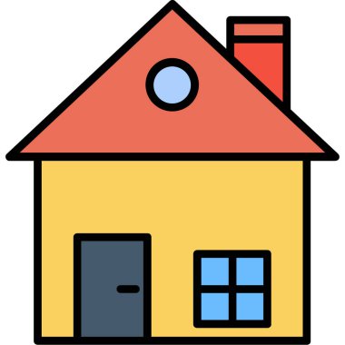 ev simgesi vektör illüstrasyonu