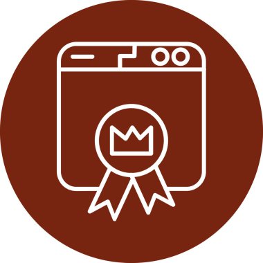 Kolayca düzenleyebilen veya düzenleyebilen rozet ödülü vektör simgesi