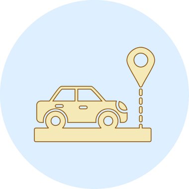 konum simgesi vektör illüstrasyonu