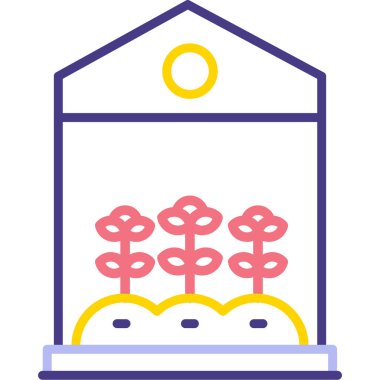 Bir çiçeğin vektör illüstrasyonu