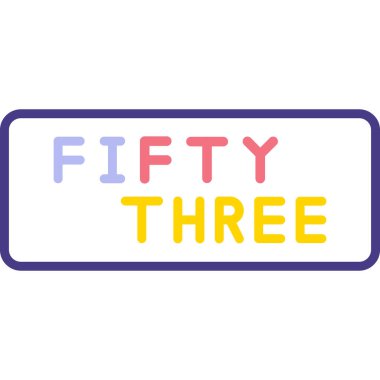 Beyaz arkaplanda 535 etiket