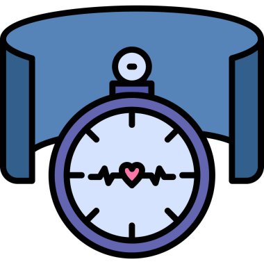 Kalp atışı ikonu. özet aşk vektör illüstrasyonu