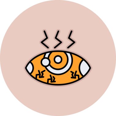 Göz simgesinin vektör illüstrasyonu