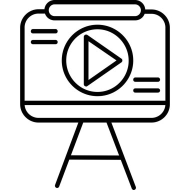 Oyuncu. Web simgesi basit tasarım