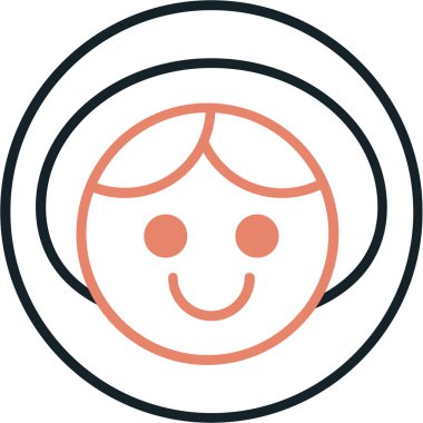 yüz simgesi, vektör illüstrasyonu