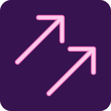 ok simgesi, vektör illüstrasyonu